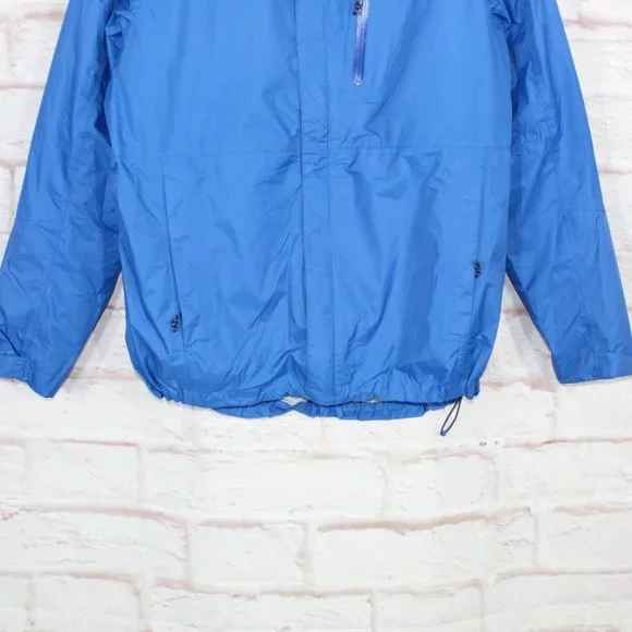LL Bean Blue Nylon Full Zip Lined Insulated Hooded Jacket Size L - Picture 3 of 12